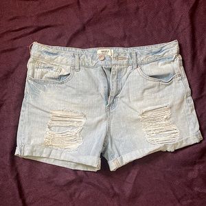 Distressed Jean Shorts